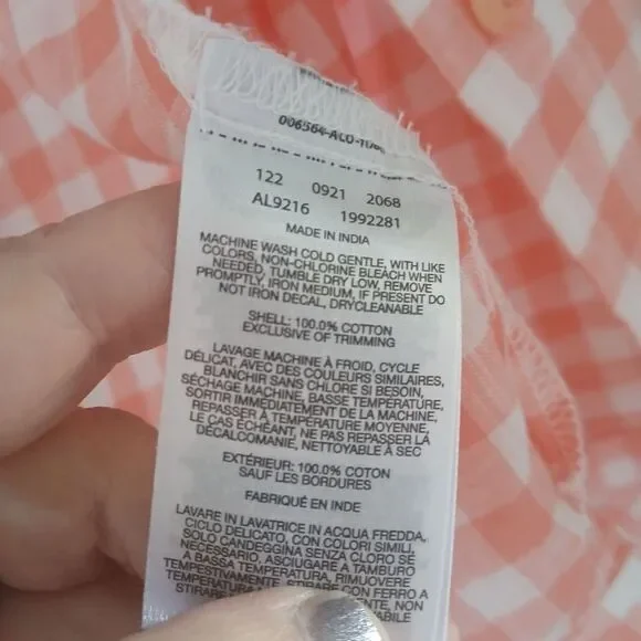 Columbia Women's Camp Henry III Long Sleeve Shirt Gingham Cotton LIght-Weight - Picture 9 of 13